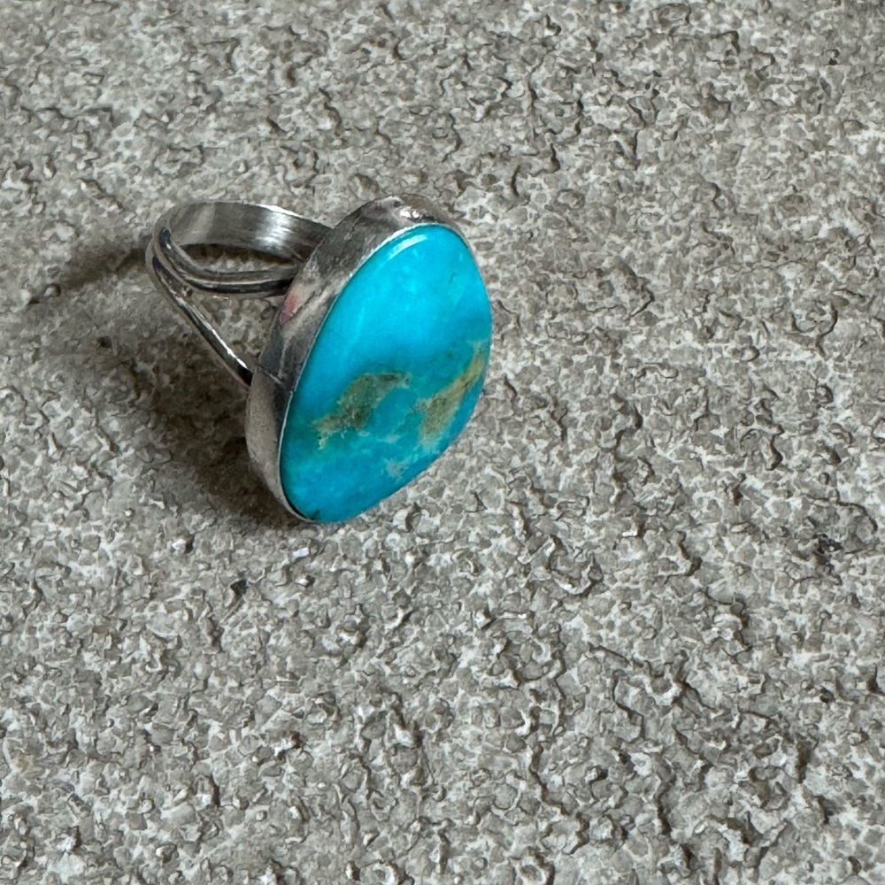 Skeets sterling turquoise ring